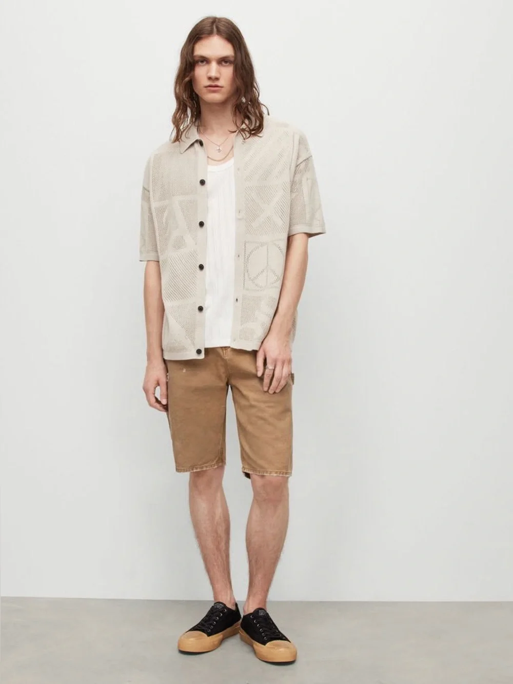 Allsaints nwt Palma Open Stitch Cardigan